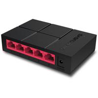SWITCH | MERCUSYS| MS105G |5 PUERTOS RJ45 GIGABIT 10/100/1000 MBPS | NO ADMINISTRABLE | PARA ESCRITORIO