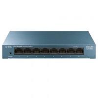 SWITCH | TP-LINK | LS108G | 8 PUERTOS RJ45 GIGABIT | NO ADMINISTRABLE | CARCASA METALICA | PARA ESCRITORIO O MONTAJE EN PARED