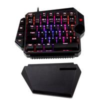 TECLADO GAMER BALAM RUSH DOMINATE GK540 / ALAMBRICO USB / ILUMINACION RGB / MULTIMEDIA / MECANICO A UNA MANO / ESPAÑOL / 39 TECLAS / NEGRO / BR-932721