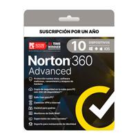 NORTON 360 ADVANCED / 10 DISPOSITIVOS / 1 AÑO (CAJA)
