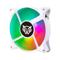 VENTILADOR DE AIRE BALAM RUSH EOLOX BLAZE EX90KW / 3 PZ / FLUJO DE AIRE 35.37 CFM / SILENCIOSO 22.5 D B / 1200 RPM / 3 PINES MACHO Y HEMBRA / AURA RGB / BLANCO / BR-937955
