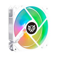 VENTILADOR DE AIRE BALAM RUSH EOLOX BLAZE EX70W / FLUJO DE AIRE 30.71 CFM / SILENCIOSO 221 DB / VELOCIDAD 1200 RPM / PINES 3 MACHO Y HEMBRA / BLANCO / AURA RGB / BR-938051