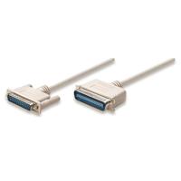CABLE IMPRESORA,MANHATTAN,303033, BITRONICS 1.8M,DB25 A CENTRONICS 36 1.8M MACHO-MACHO