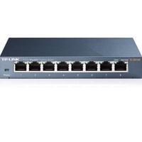 SWITCH | TP-LINK | TL-SG108 |8 PUERTOS RJ45 GIGABIT | NO ADMINISTRABLE | CARCASA METALICA | PARA ESCRITORIO | LAS ESPECIFICACIONES PUEDEN VARIAR SEGUN VERSION