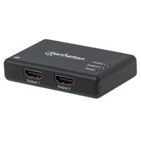 VIDEO SPLITTER,MANHATTAN,207669, HDMI 4K@30HZ, 1 IN:2 OUT,  AC