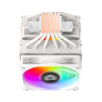 DISIPADOR DE AIRE BALAM RUSH NITROX NX70 / HIDRAULICO / 4 PINES PWM ARG / 3 PINES 5V / 6 PIPAS 2 TORRES / 600 -1800 RPM / FLUJO DE AIRE 73.6 CFM / 210 W / INTEL - AMD / BLANCO / BR-937931